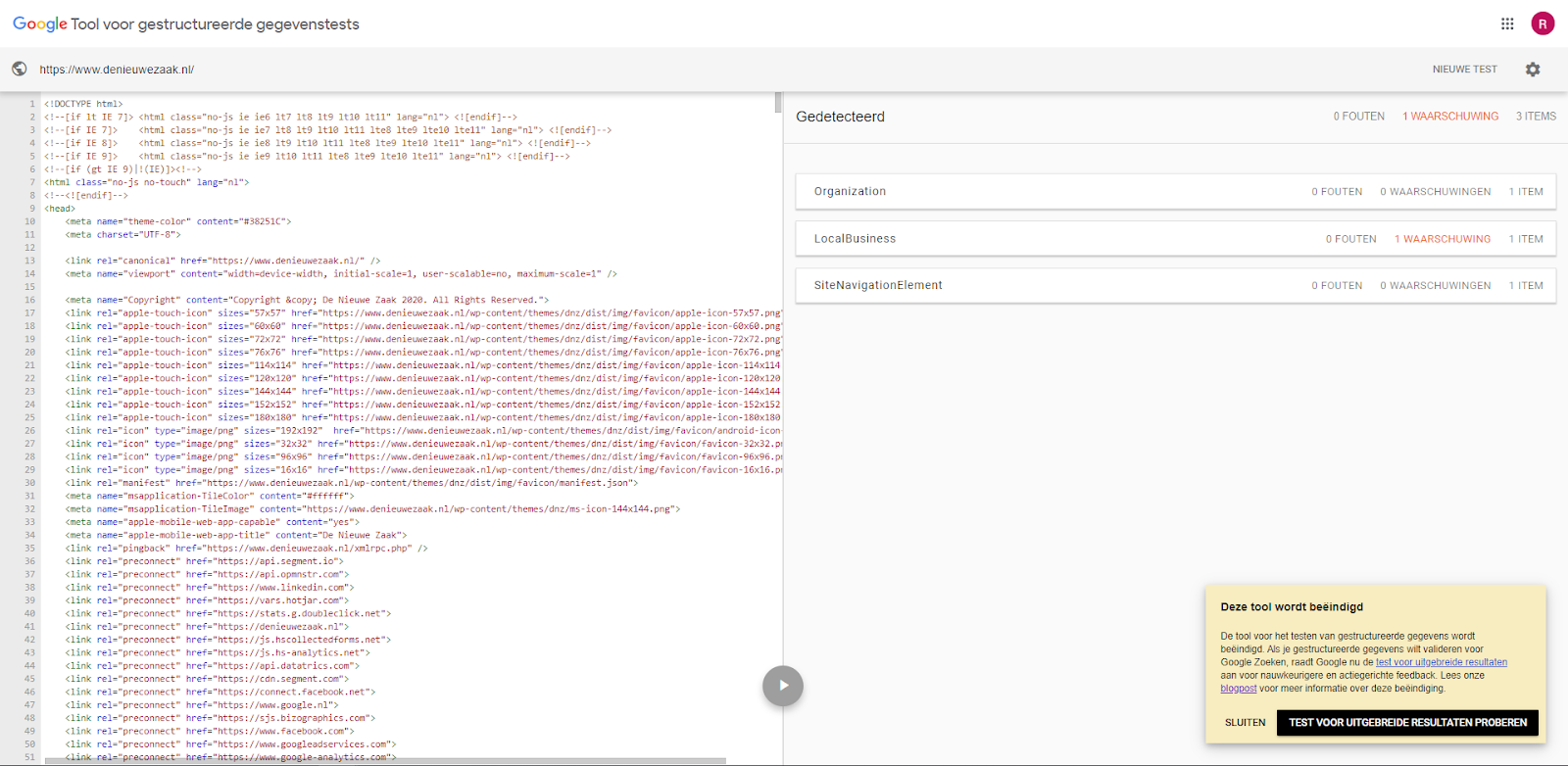 Structured data testing tool 1
