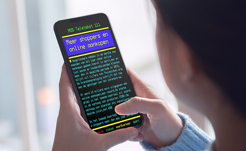 Teletext meer shoppers online