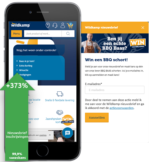 Wildkamp extra nieuwsbriefinschrijvingen - winnende variant