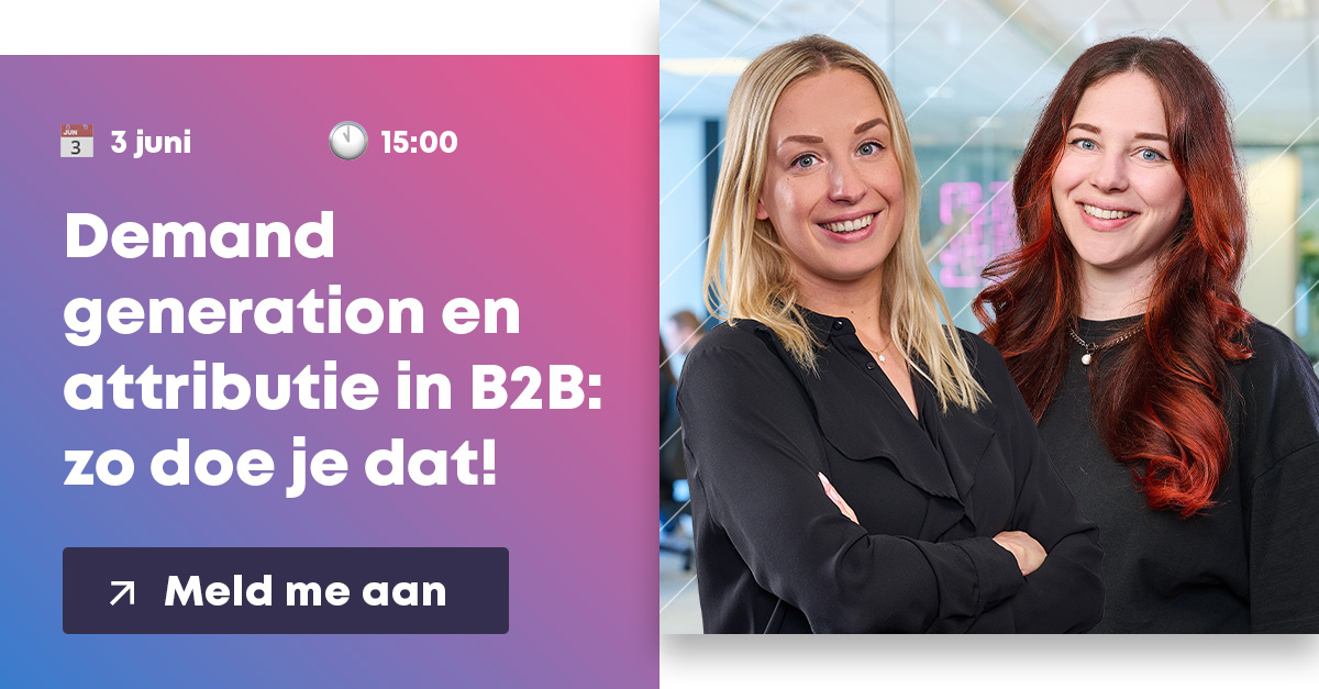 Campagnebeeld webinar - Demand generation in B2B - 1200x627 - Variant 1 - 2024