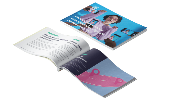 Landscape magazine mockup - Digitale merkactivatie  spiekbriefje - 2023