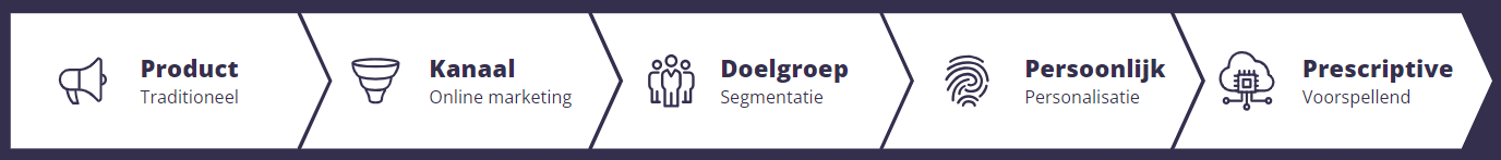 De vijf fases van het DNZ Digital Maturity Model