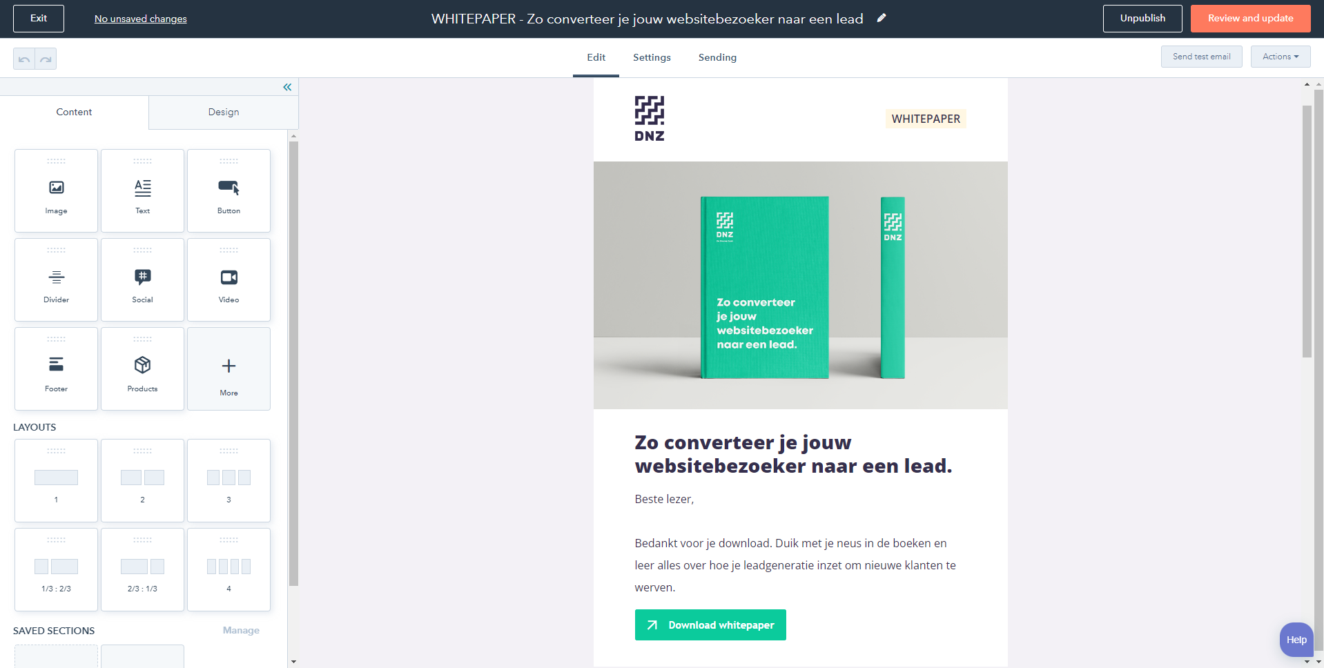 Email aanmaken Hubspot 2