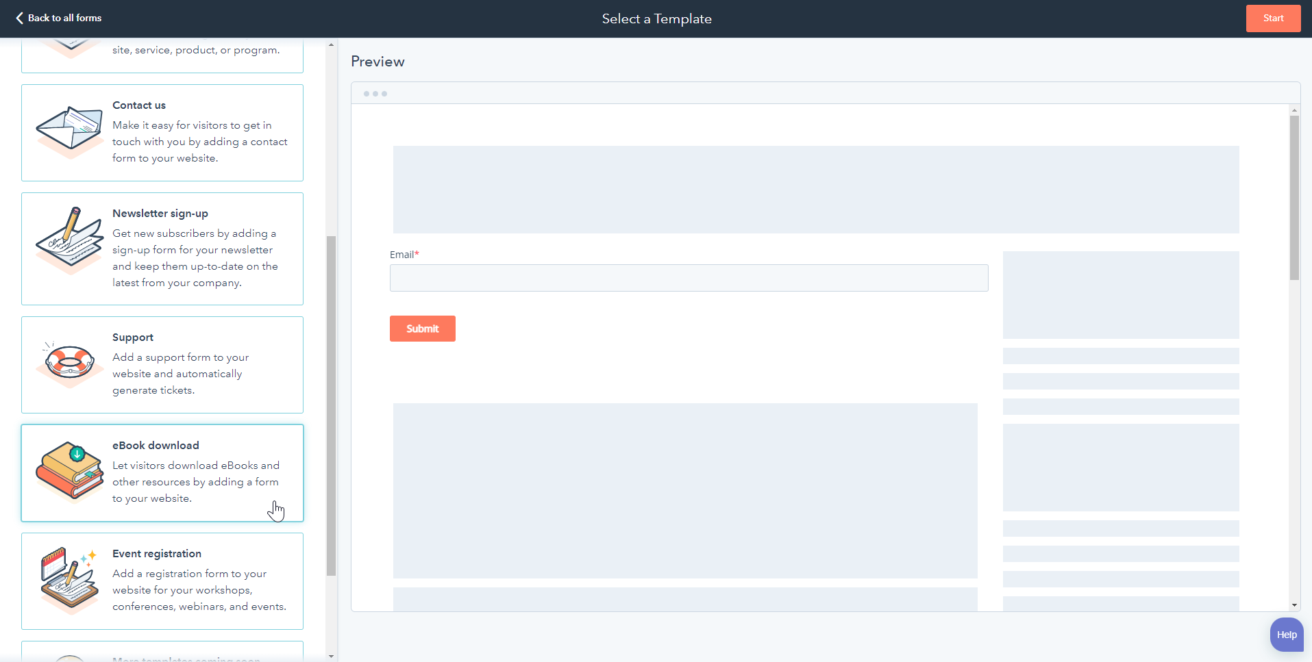 Formulier aanmaken HubSpot 2